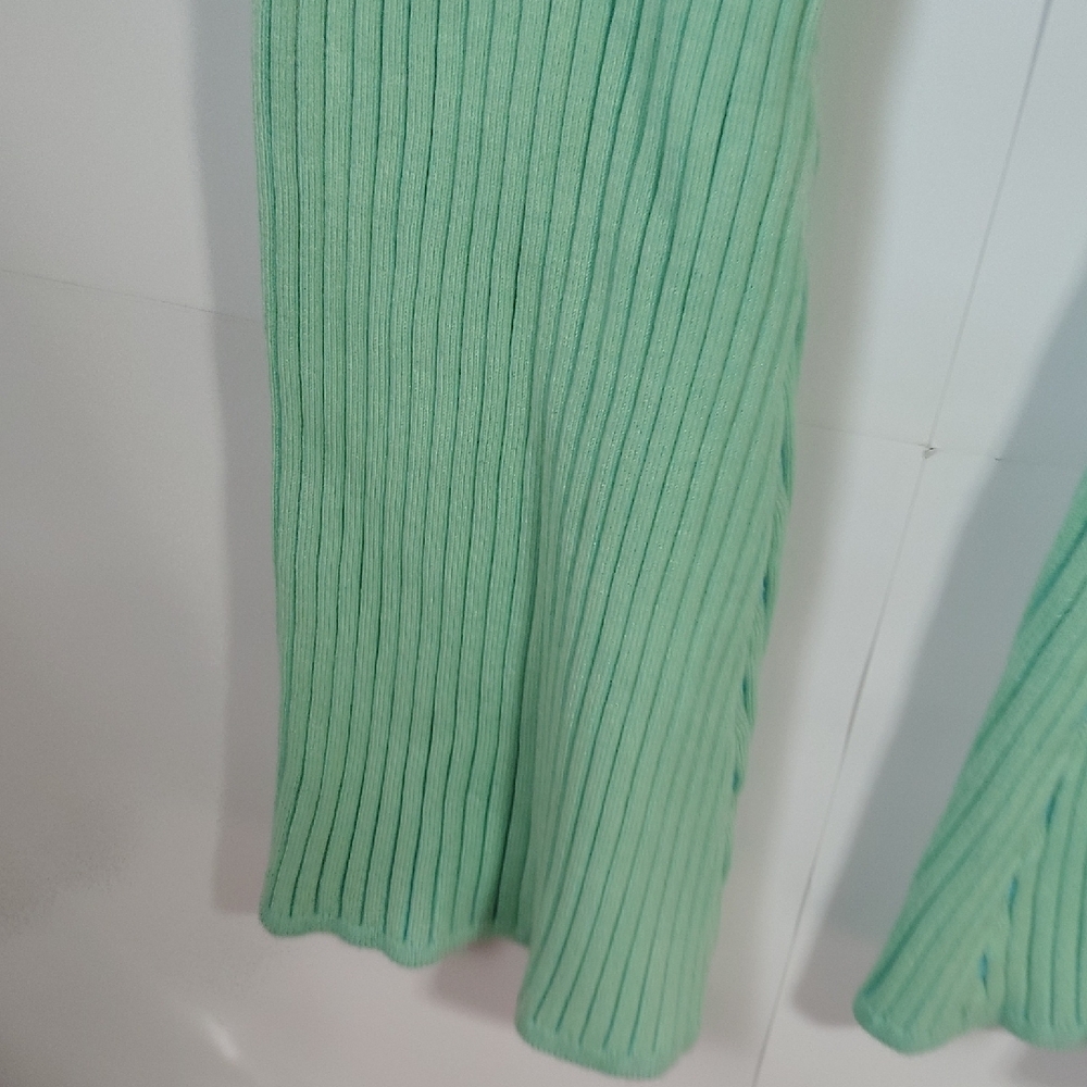 Sofia By Sofia Vergara Mint Ribbed Flare Pants. J - image 6